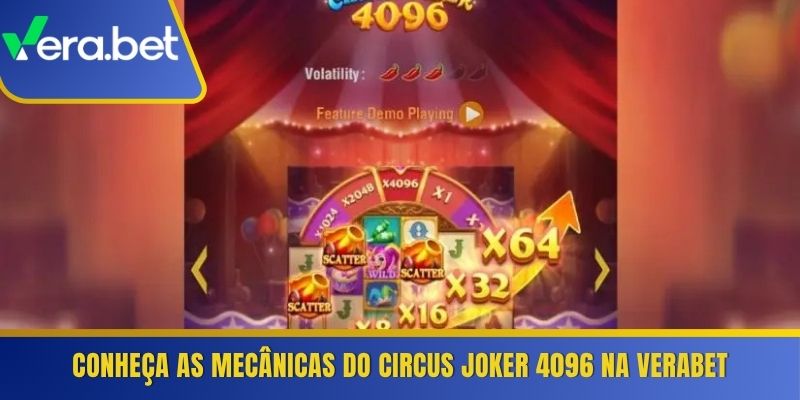 Conheça as mecânicas do Circus Joker 4096 na Verabet 
